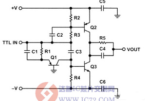 PIN二极体分立开关驱动器开关电路图www.ic72.com